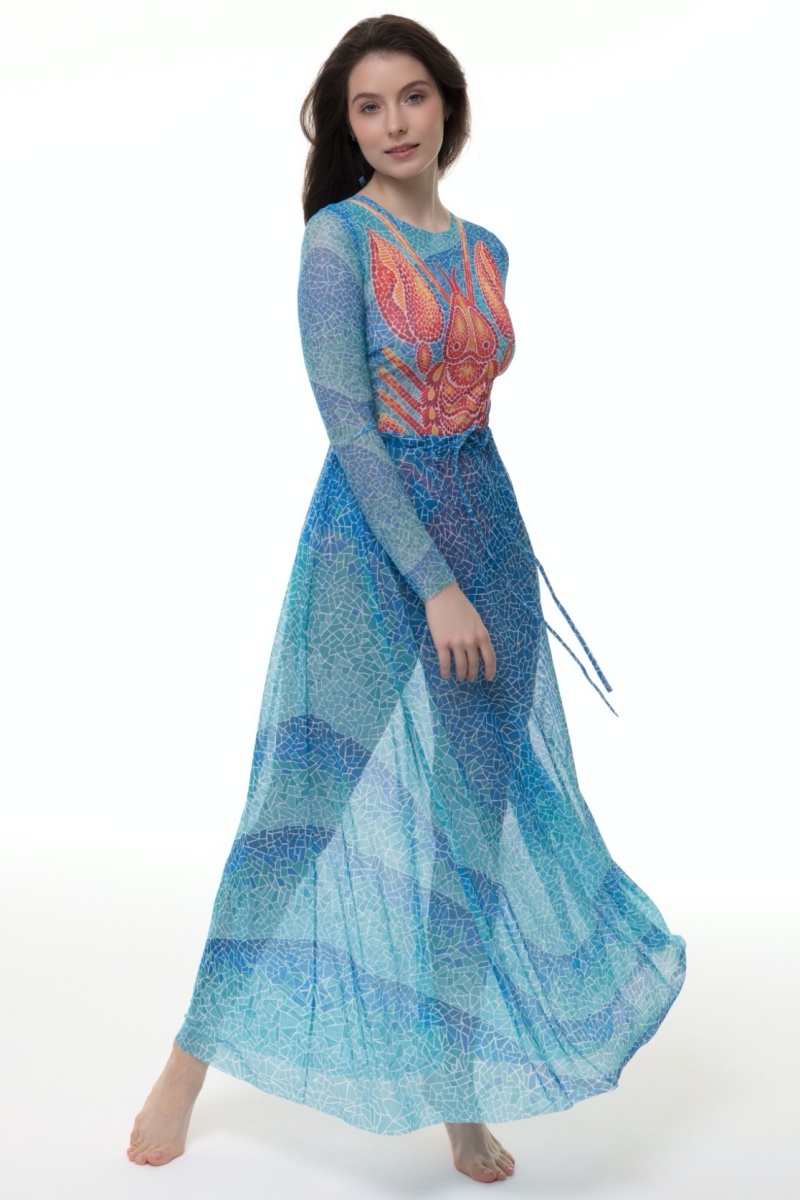 sku: 25000348 | Brand: RoDaSoleil  | Size: Onesize  | Colors: Цветной  | Бренды RoDaSoleil | Пляжная одежда | Title: Юбка ВОЛНА МОЗАИКА