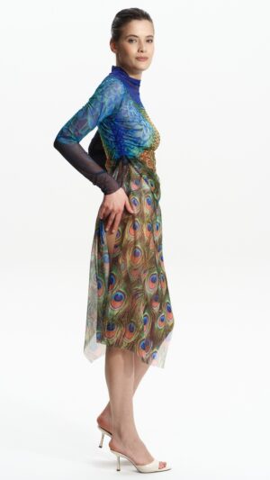 sku: 25004734 | Brand: RoDaSoleil  | Size: XSmall Small Medium Large XLarge  | Colors: Цветной  | Бренды RoDaSoleil | Пляжная одежда | Title: Платье - туника ПАВЛИН МАЮРА