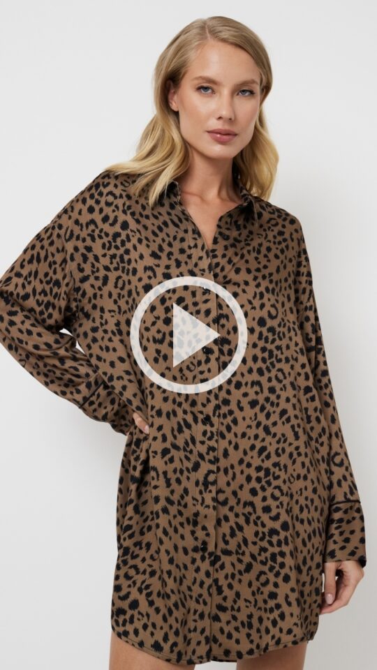 sku: KIANNA | Brand: Aruelle  | Size: XSmall Small Medium Large XLarge XXLarge  | Colors: Леопард  | Бренды Aruelle | Домашняя одежда Сорочки | Title: Сорочка KIANNA