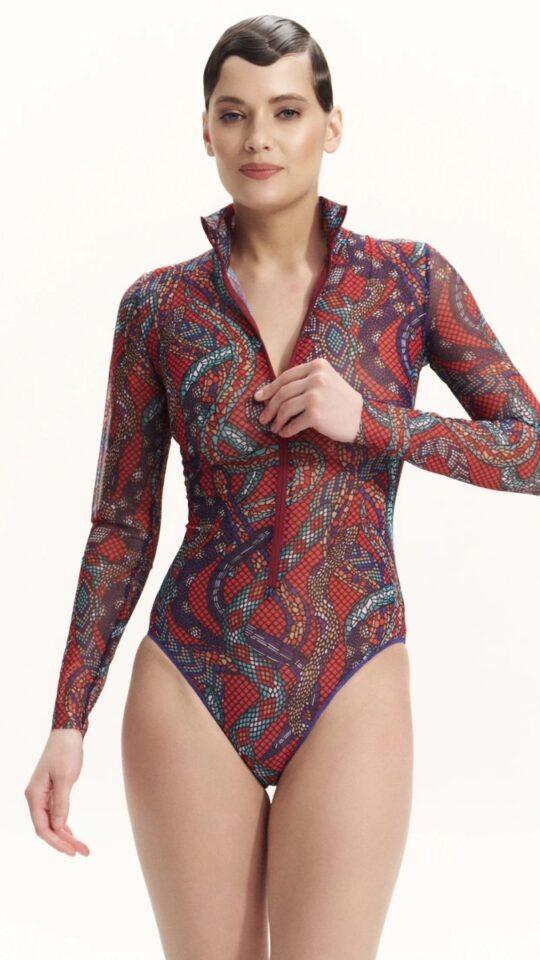 sku: 25003674 | Brand: RoDaSoleil  | Size: XSmall Small Medium Large XLarge  | Colors: Цветной  | Бренды RoDaSoleil | Купальники Слитные | Title: Слитный купальник ЗМЕИ МОЗАИКА