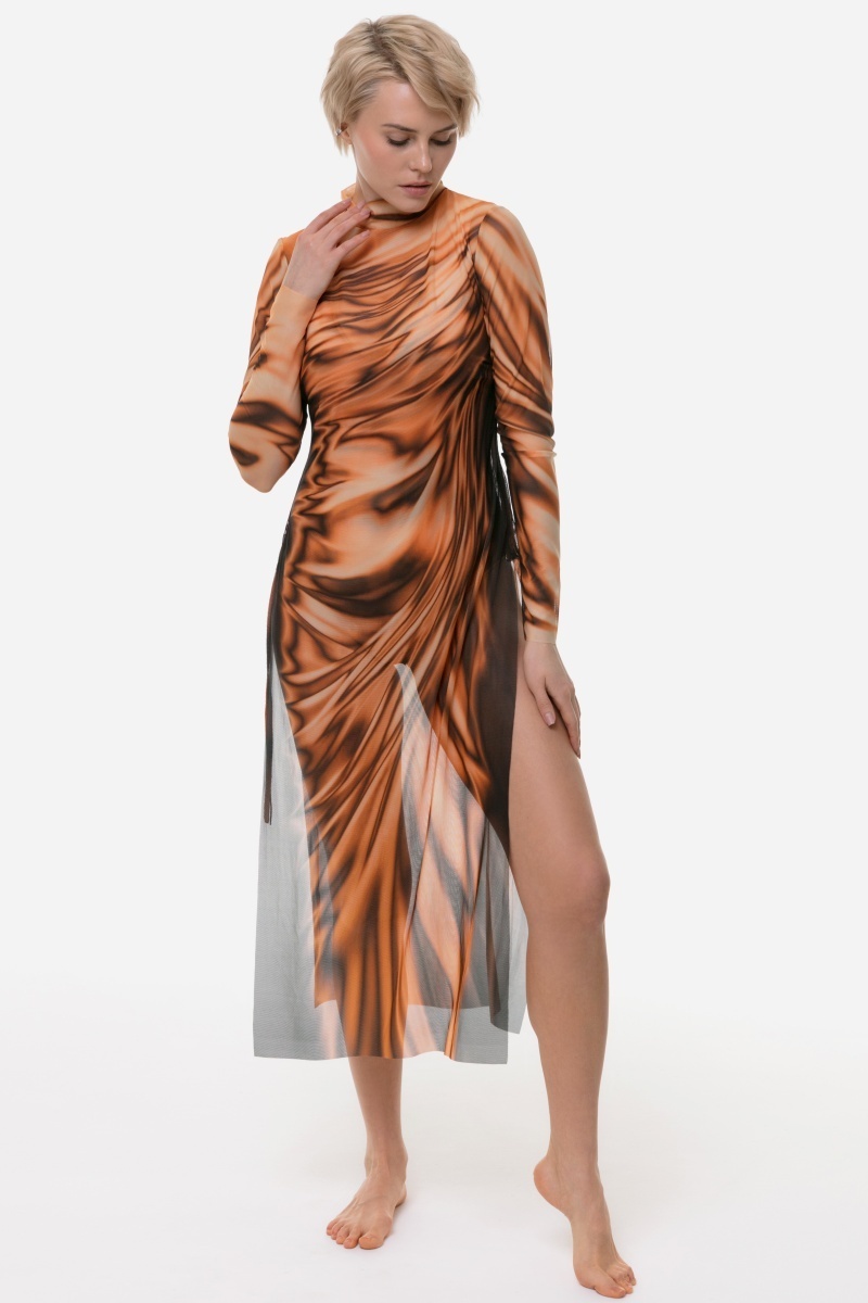 sku: 25004783 | Brand: RoDaSoleil | Size: XSmall Small Medium Large XLarge | Colors: Золото | Бренды RoDaSoleil | Пляжная одежда | Title: Платье - туника ЗОЛОТО