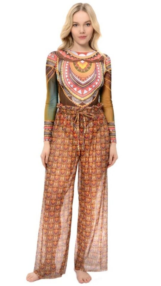 sku: 22002078 | Brand: RoDaSoleil  | Size: Onesize  | Colors: Коричневый  | Бренды RoDaSoleil | Пляжная одежда | Title: Брюки АФРИКА