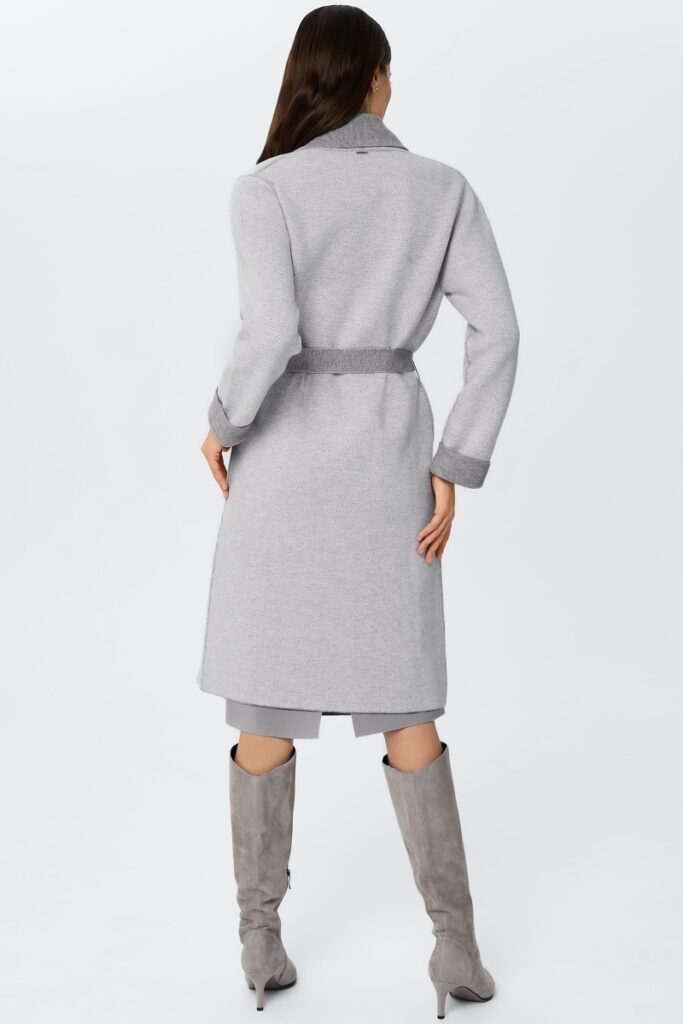 sku: W25-00CH0201 | Brand: Marc Andre  | Size: Small Medium Large  | Colors: Серый  | Бренды Marc&Andre | Кашемир Кардиганы | Title: Кардиган ETERNAL WAVES