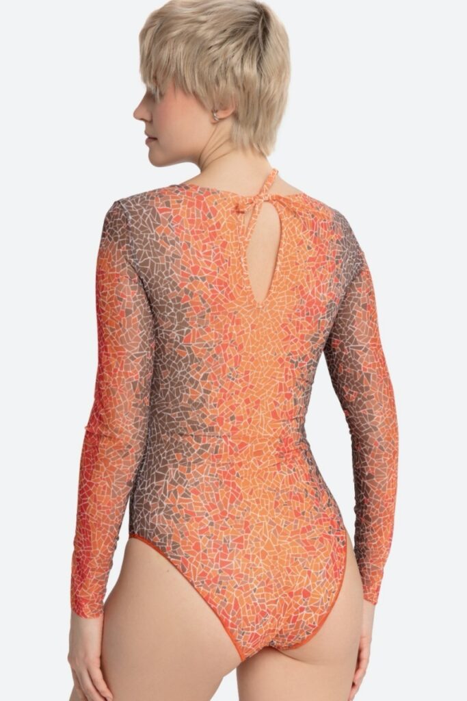 sku: 25001058 | Brand: RoDaSoleil  | Size: XSmall Small Medium Large XLarge  | Colors: Оранжевый  | Бренды RoDaSoleil | Купальники Слитные | Title: Слитный купальник КРОКОДИЛ ОРАНЖЕВЫЙ