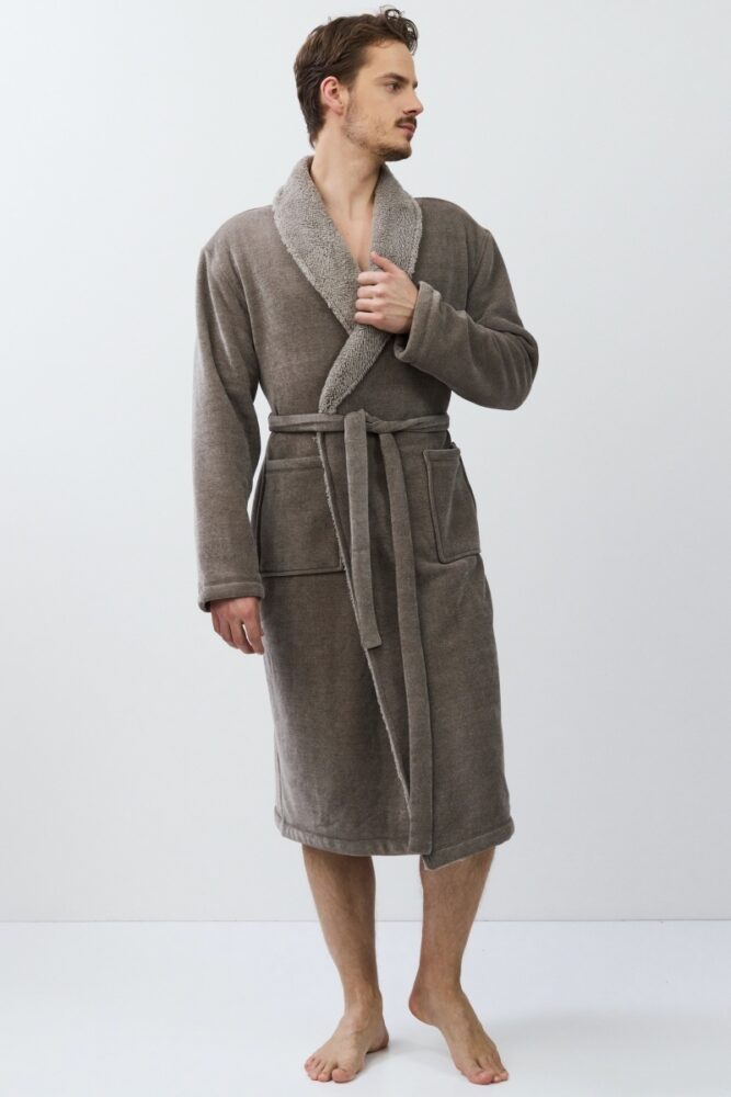 sku: ELLIOT | Brand: Aruelle  | Size: Small Medium Large XLarge XXLarge  | Colors: Серый  | Бренды Aruelle | Мужская коллекция Халаты | Title: Халат ELLIOT