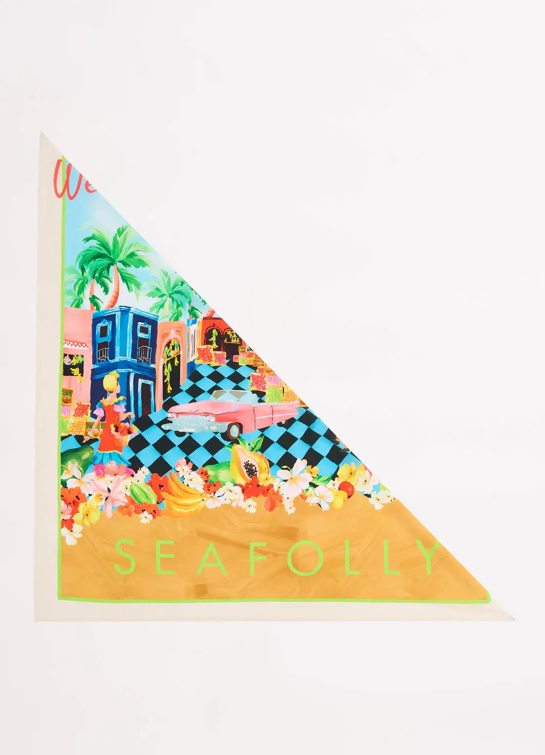 sku: 72152 | Brand: Seafolly | Size: Onesize | Colors: Бирюзовый | Бренды Seafolly | Аксессуары | Title: Платок