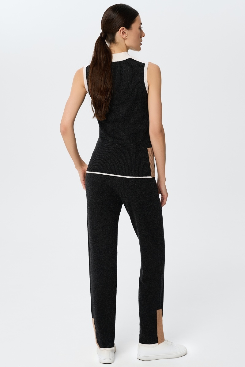 sku: W25-00CH0510 | Brand: Marc Andre  | Size: 36 38 40 42 44 46  | Colors: Черный  | Бренды Marc&Andre | Кашемир Брюки | Title: Брюки URBAN BLOCK