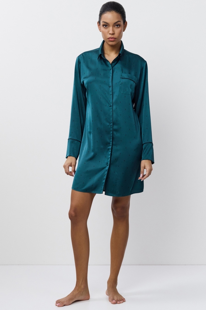 sku: EMERALDA | Brand: Aruelle  | Size: XSmall Small Medium Large XLarge XXLarge  | Colors: Изумруд  | Бренды Aruelle | Домашняя одежда Сорочки | Title: Сорочка EMERALDA