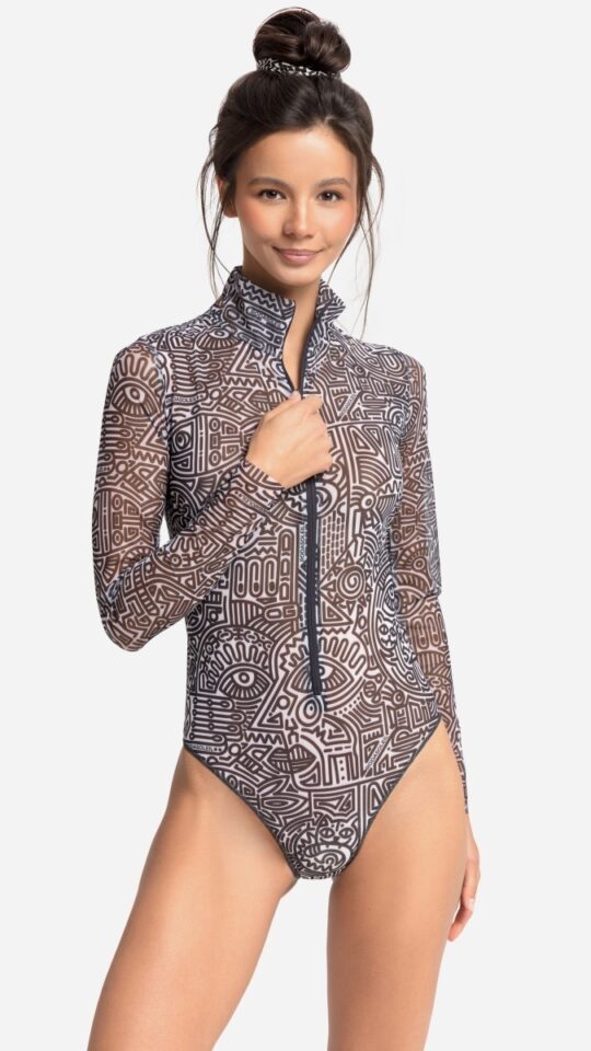 sku: 25003635 | Brand: RoDaSoleil  | Size: XSmall Small Medium Large XLarge  | Colors: Цветной  | Бренды RoDaSoleil | Купальники Слитные | Title: Слитный купальник DOODLING