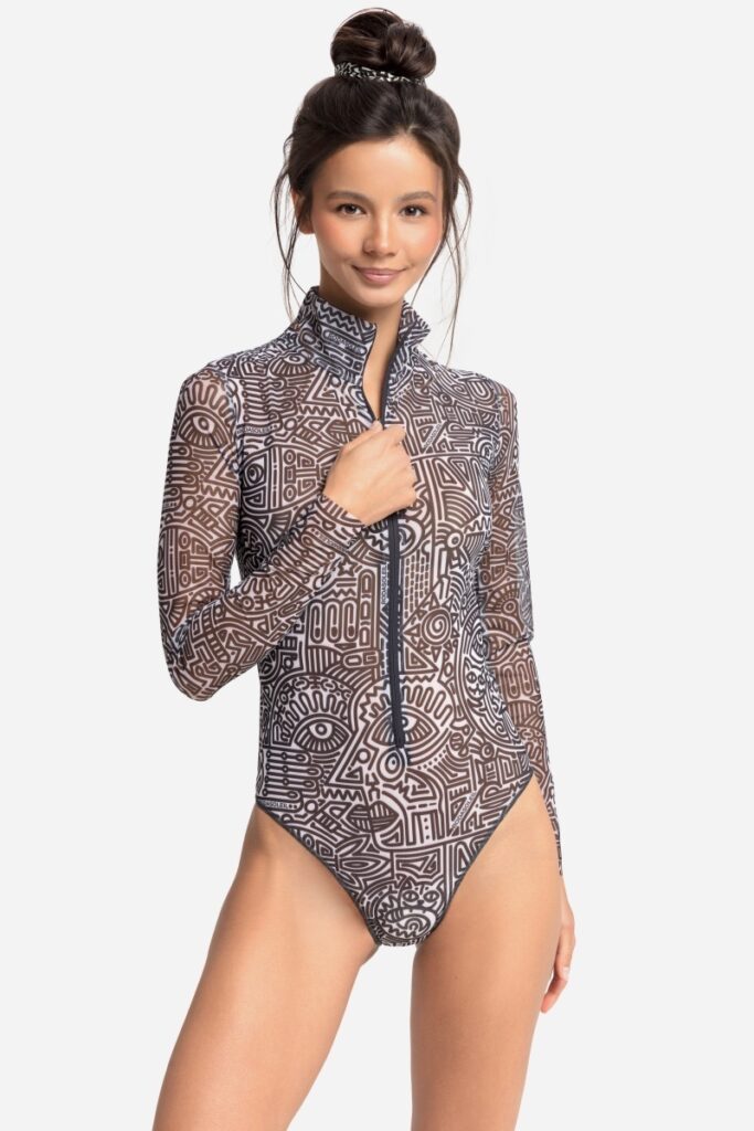 sku: 25003635 | Brand: RoDaSoleil  | Size: XSmall Small Medium Large XLarge  | Colors: Цветной  | Бренды RoDaSoleil | Купальники Слитные | Title: Слитный купальник DOODLING