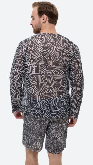 sku: 25003335 | Brand: RoDaSoleil  | Size: XSmall Small Medium Large XLarge XXLarge  | Colors: Цветной  | Бренды RoDaSoleil | Пляжная одежда | Мужская коллекция Пляжная одежда | Title: Футболка DOODLING