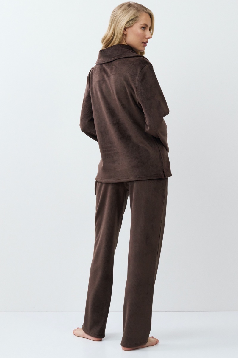 sku: MILENE SET SOFT | Brand: Aruelle  | Size: XSmall Small Medium Large XLarge XXLarge  | Colors: Шоколадный  | Бренды Aruelle | Домашняя одежда Костюмы | Title: Комплект с брюками MILENE SET SOFT