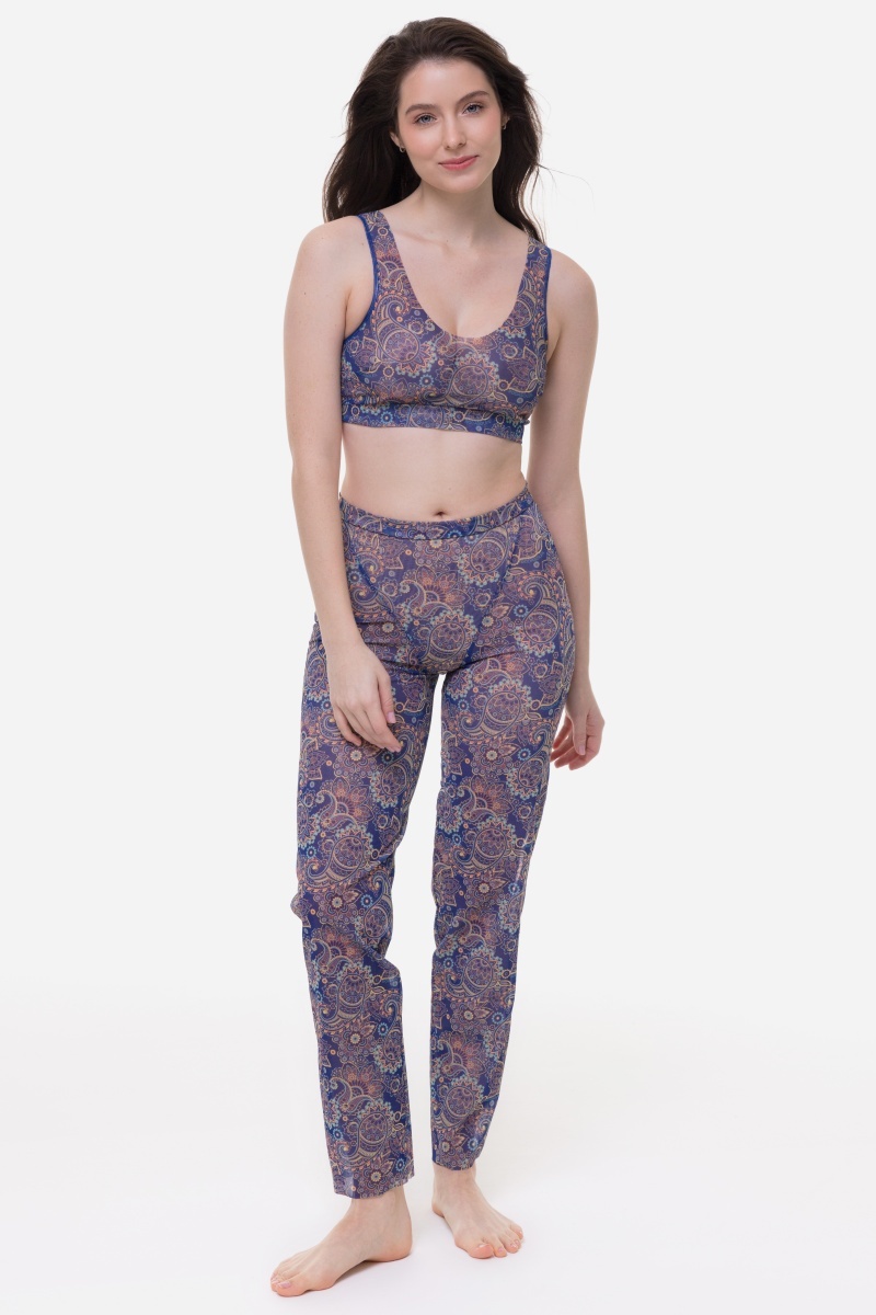 sku: 25003089 | Brand: RoDaSoleil  | Size: XSmall Small Medium Large XLarge  | Colors: Цветной  | Бренды RoDaSoleil | Пляжная одежда | Title: Буркини ПЕЙСЛИ СИНИЙ