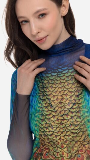 sku: 25004734 | Brand: RoDaSoleil  | Size: XSmall Small Medium Large XLarge  | Colors: Цветной  | Бренды RoDaSoleil | Пляжная одежда | Title: Платье - туника ПАВЛИН МАЮРА