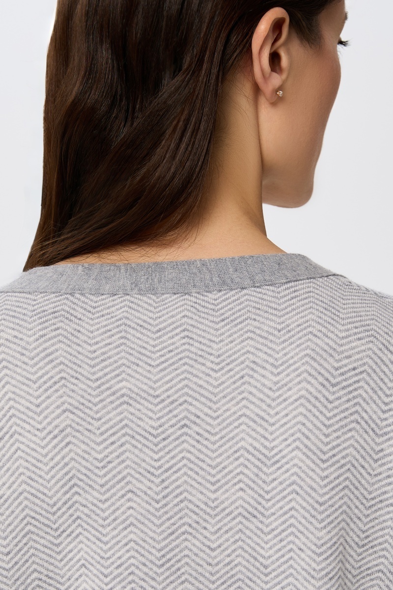 sku: W25-00CH0209 | Brand: Marc Andre  | Size: 36 38 40 42 44 46  | Colors: Серый  | Бренды Marc&Andre | Кашемир Кардиганы | Title: Кардиган ETERNAL WAVES