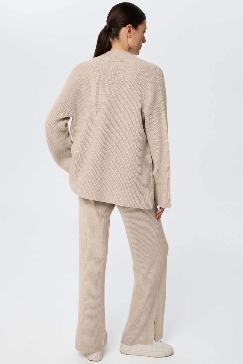 sku: W25-00CH0401 | Brand: Marc Andre  | Size: Small Medium Large  | Colors: Бежевый  | Бренды Marc&Andre | Кашемир Кардиганы | Title: Кардиган QUITE MOTION