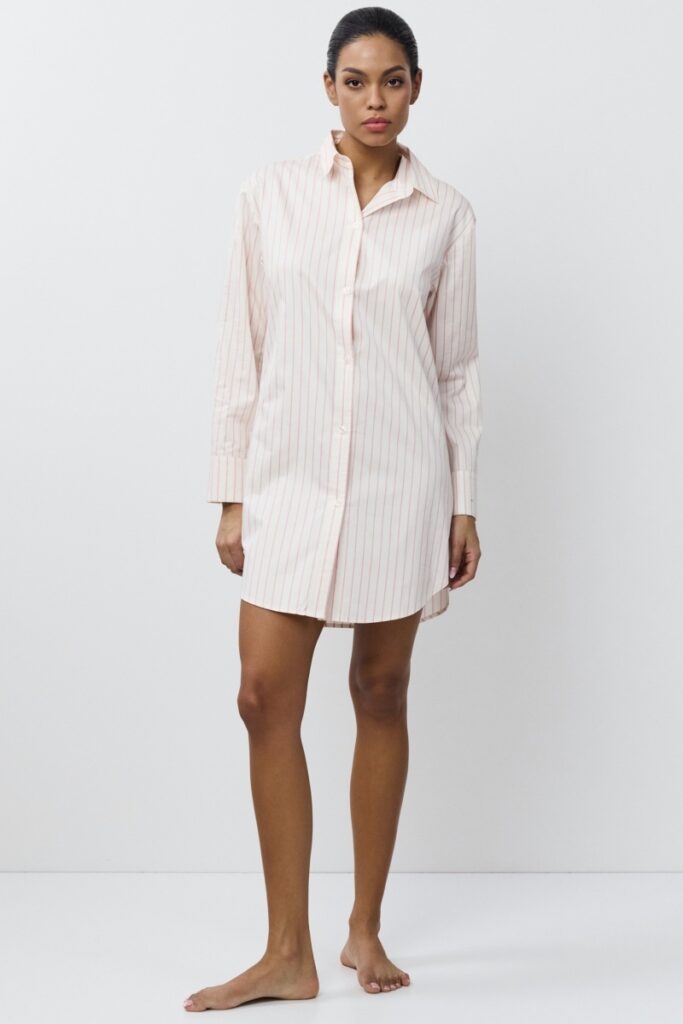 sku: ZEPHYR | Brand: Aruelle  | Size: XSmall Small Medium Large XLarge XXLarge  | Colors: Кремовый/Розовый  | Бренды Aruelle | Домашняя одежда Сорочки | Title: Сорочка ZEPHYR