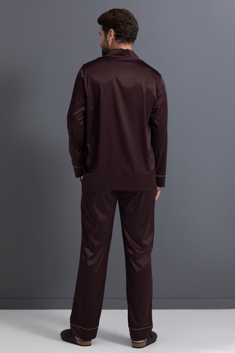 sku: 61890-2 | Brand: Laete  | Size: Medium Large XLarge XXLarge 3XL  | Colors: Темный шоколад  | Бренды Laete | Мужская коллекция Пижамы | Title: Пижама с брюками