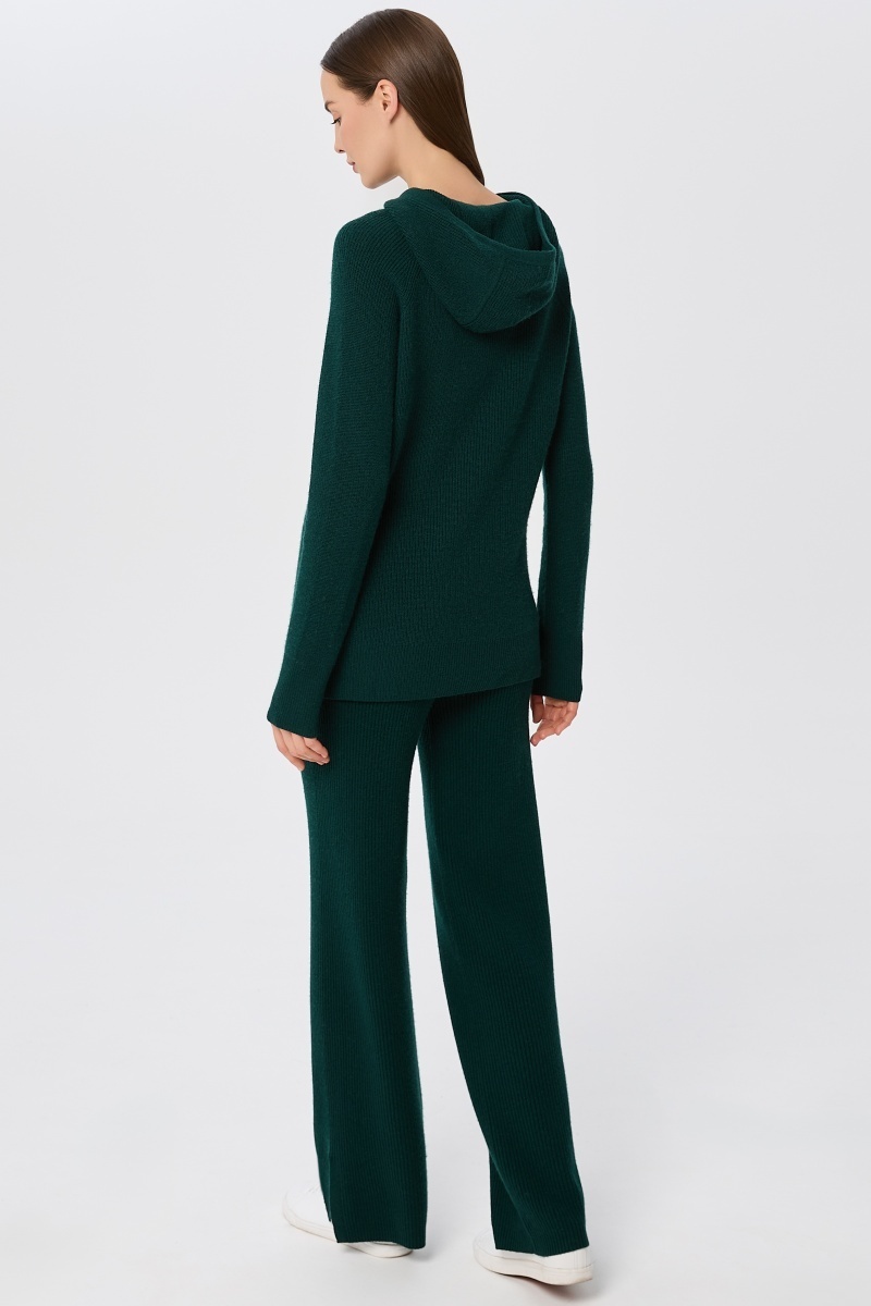 sku: W25-00CH0314 | Brand: Marc Andre  | Size: 36 38 40 42 44 46  | Colors: Изумруд  | Бренды Marc&Andre | Кашемир Джемперы | Title: Джемпер с капюшоном QUITE MOTION