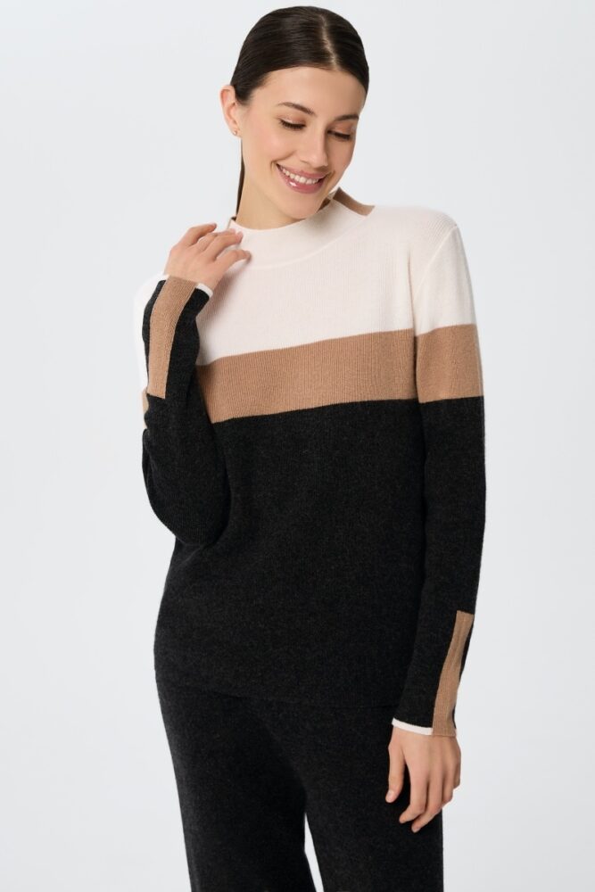 sku: W25-00CH0519 | Brand: Marc Andre  | Size: 36 38 40 42 44 46  | Colors: Цветной  | Бренды Marc&Andre | Кашемир Джемперы | Title: Джемпер URBAN BLOCK