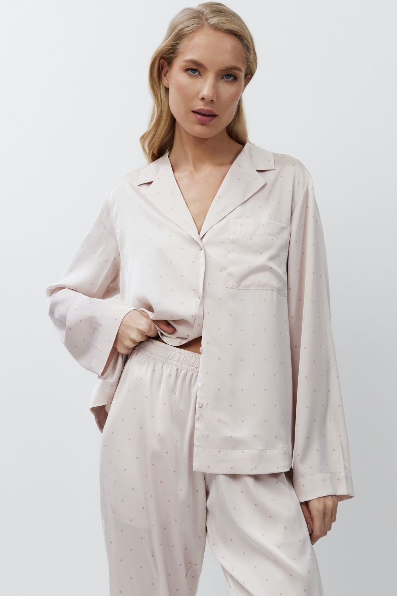 sku: GILIAN | Brand: Aruelle | Size: XSmall Small Medium Large XLarge | Colors: Светло-Розовый | Бренды Aruelle | Домашняя одежда Пижамы | Title: Пижама с брюками GILIAN