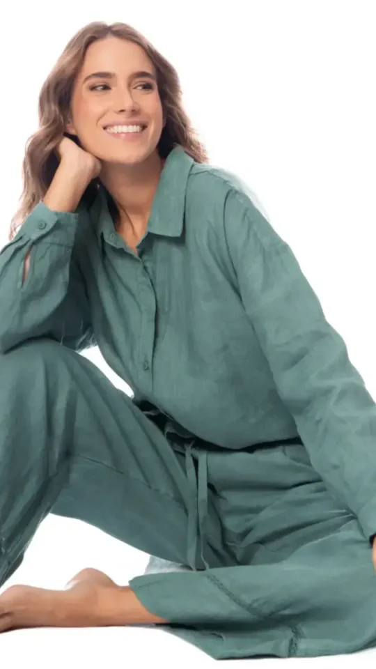 sku: PT2121CPA004 | Brand: Maaji  | Size: Medium Large  | Colors: Серо-зеленый  | Бренды Maaji | Пляжная одежда | Title: Брюки EUCALYPTUS GREEN