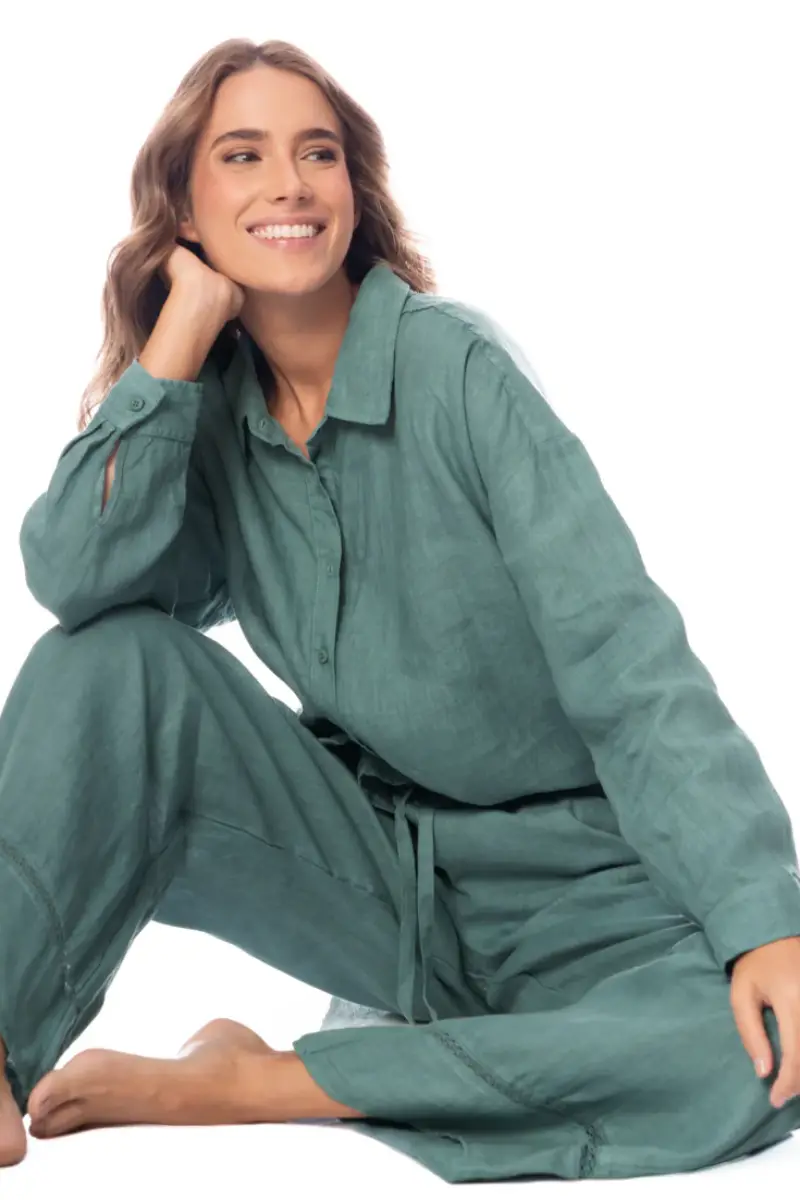 sku: PT2121CPA004 | Brand: Maaji  | Size: Medium Large  | Colors: Серо-зеленый  | Бренды Maaji | Пляжная одежда | Title: Брюки EUCALYPTUS GREEN