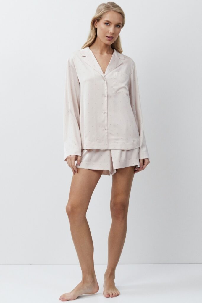 sku: GILIAN | Brand: Aruelle  | Size: XSmall Small Medium Large XLarge  | Colors: Светло-Розовый  | Бренды Aruelle | Домашняя одежда Пижамы | Title: Пижама с шортами GILIAN