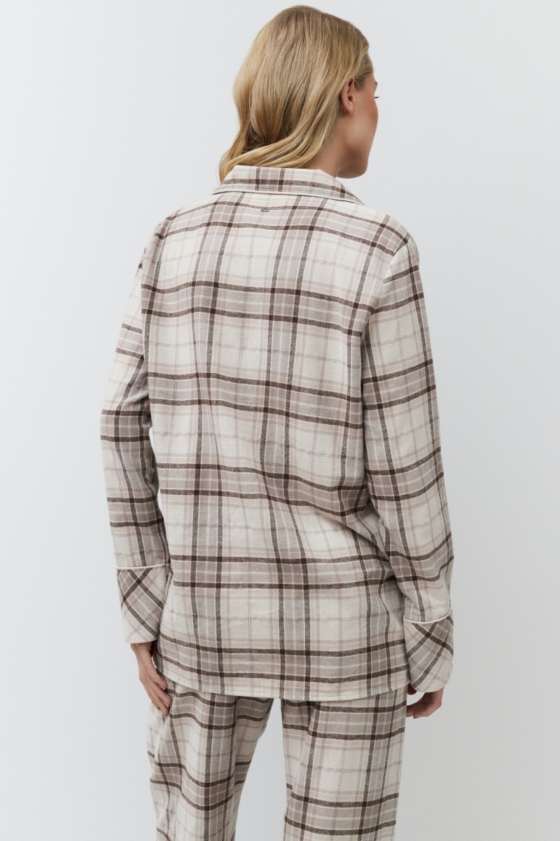 sku: MAELLE | Brand: Aruelle | Size: XSmall Small Medium Large XLarge XXLarge | Colors: Бежевый | Бренды Aruelle | Домашняя одежда Пижамы | Title: Пижама с брюками MAELLE