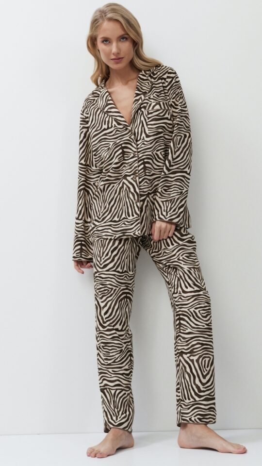 sku: ELISE | Brand: Aruelle  | Size: XSmall Small Medium Large XLarge XXLarge  | Colors: Бежевый/Капучино  | Бренды Aruelle | Домашняя одежда Пижамы | Title: Пижама с брюками ELISE