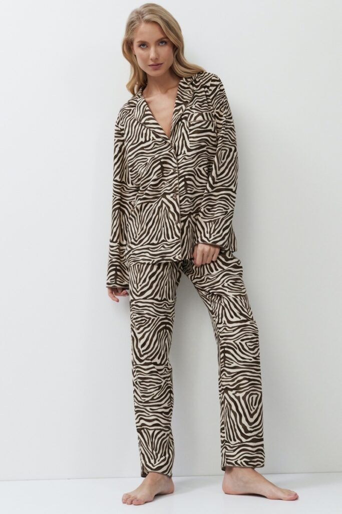 sku: ELISE | Brand: Aruelle  | Size: XSmall Small Medium Large XLarge XXLarge  | Colors: Бежевый/Капучино  | Бренды Aruelle | Домашняя одежда Пижамы | Title: Пижама с брюками ELISE