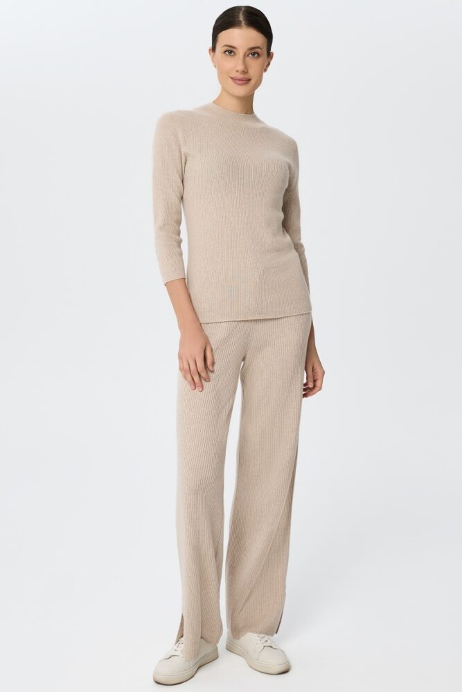 sku: W25-00CH0407 | Brand: Marc Andre  | Size: 36 38 40 42 44 46  | Colors: Бежевый  | Бренды Marc&Andre | Кашемир Джемперы | Title: Джемпер QUITE MOTION