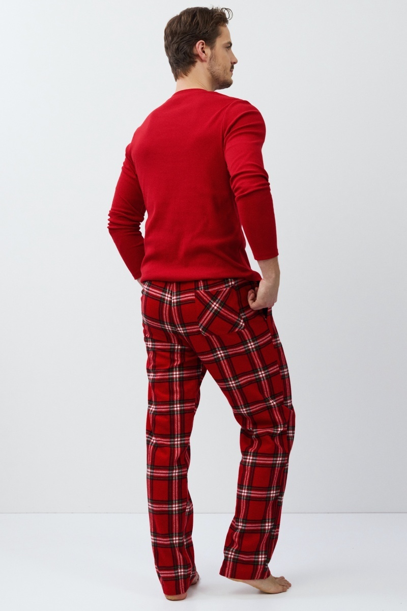 sku: BENSON | Brand: Aruelle | Size: Small Medium Large XLarge XXLarge | Colors: Красный | Бренды Aruelle | Мужская коллекция Пижамы | Title: Пижама с брюками BENSON