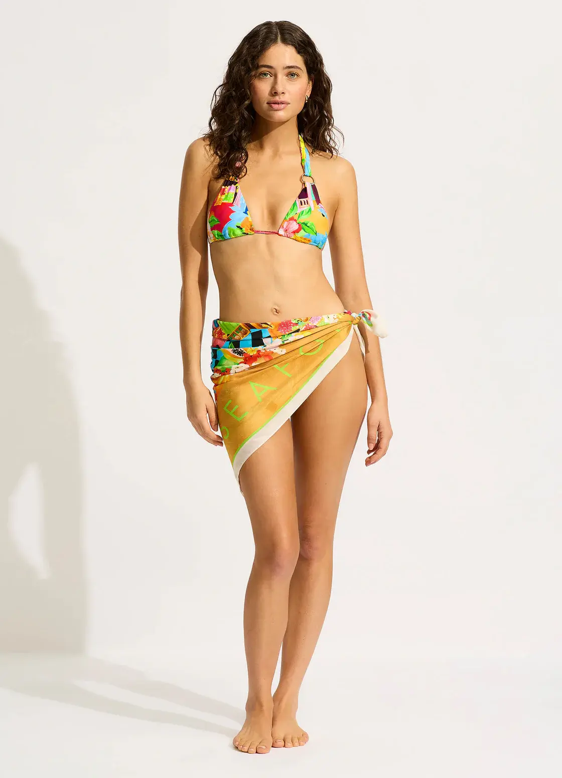 sku: 72152 | Brand: Seafolly | Size: Onesize | Colors: Бирюзовый | Бренды Seafolly | Аксессуары | Title: Платок