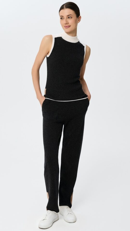 sku: W25-00CH0510 | Brand: Marc Andre  | Size: 36 38 40 42 44 46  | Colors: Черный  | Бренды Marc&Andre | Кашемир Брюки | Title: Брюки URBAN BLOCK