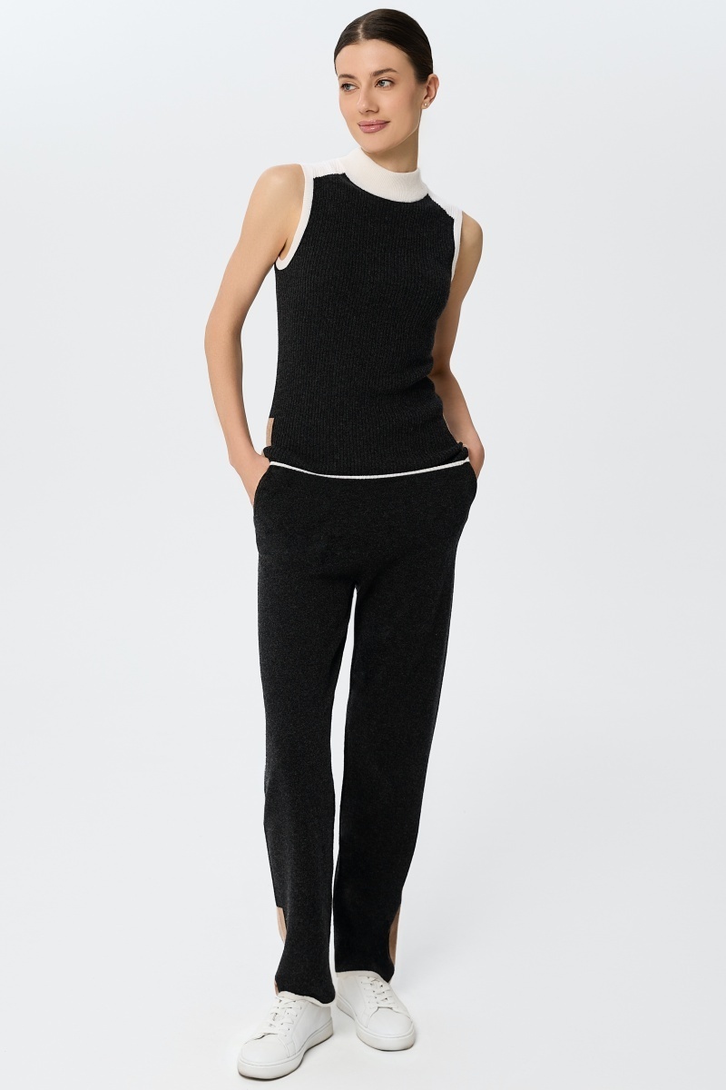 sku: W25-00CH0510 | Brand: Marc Andre  | Size: 36 38 40 42 44 46  | Colors: Черный  | Бренды Marc&Andre | Кашемир Брюки | Title: Брюки URBAN BLOCK