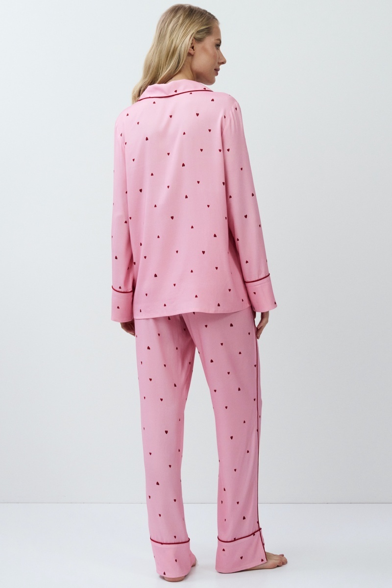 sku: CHERIE | Brand: Aruelle | Size: XSmall Small Medium Large XLarge XXLarge | Colors: Розовый | Бренды Aruelle | Домашняя одежда Пижамы | Title: Пижама с брюками CHERIE