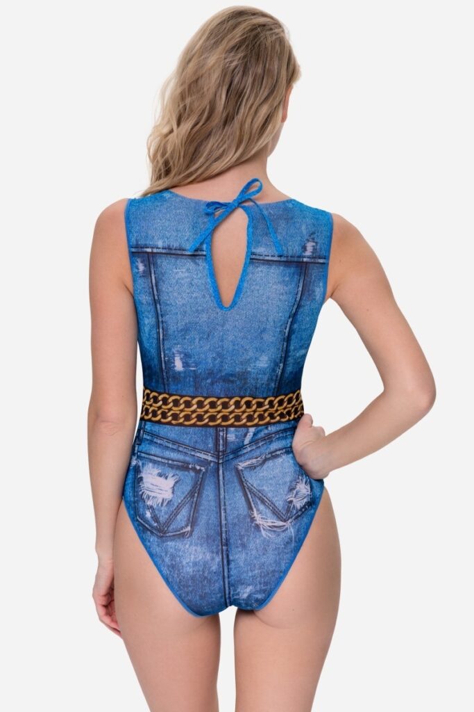 sku: 25001116 | Brand: RoDaSoleil  | Size: XSmall Small Medium Large XLarge  | Colors: Цветной  | Бренды RoDaSoleil | Купальники Слитные | Title: Слитный купальник ДЖИНС