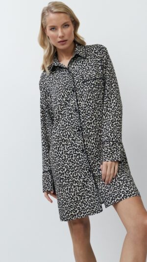 sku: LEONA | Brand: Aruelle  | Size: XSmall Small Medium Large XLarge XXLarge  | Colors: Леопард  | Бренды Aruelle | Домашняя одежда Сорочки | Title: Сорочка LEONA