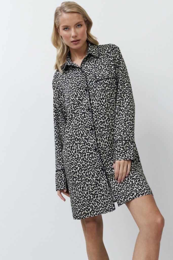 sku: LEONA | Brand: Aruelle  | Size: XSmall Small Medium Large XLarge XXLarge  | Colors: Леопард  | Бренды Aruelle | Домашняя одежда Сорочки | Title: Сорочка LEONA