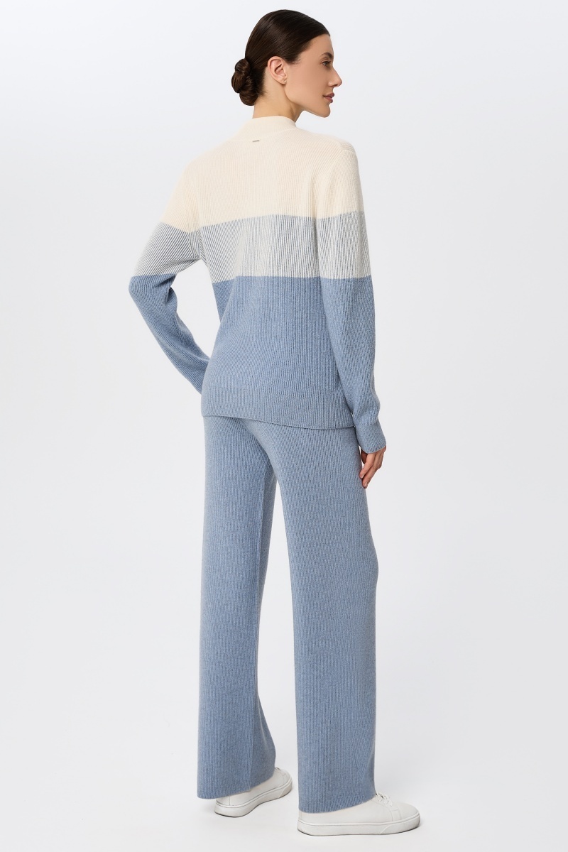 sku: W25-00CH0910 | Brand: Marc Andre | Size: 36 38 40 42 44 46 | Colors: Голубой | Бренды Marc&Andre | Кашемир Брюки | Title: Брюки RIBBED RHYTHM