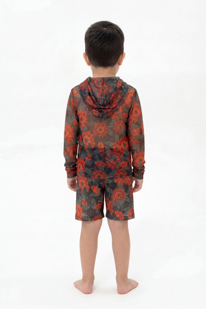 sku: 26002260 | Brand: RoDaSoleil  | Size: 104 110 116 122 128 134 140 146 152 158  | Colors: Цветной  | Бренды RoDaSoleil | Детские купальники | Title: Шорты детские АРКАН СОЛНЦЕ Оранжевый