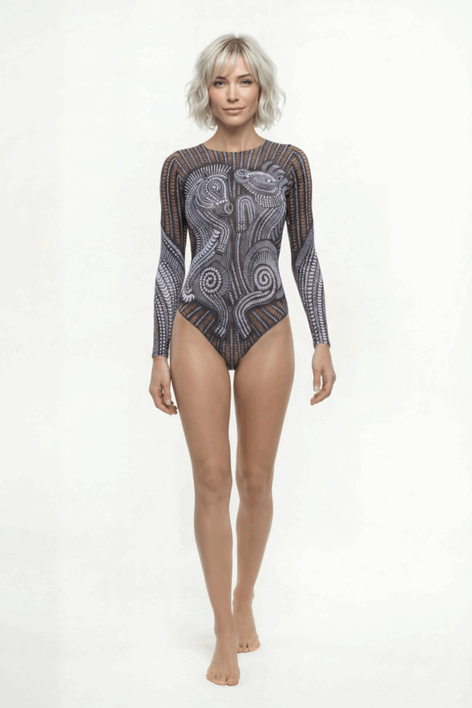 sku: 26001062 | Brand: RoDaSoleil  | Size: XSmall Small Medium Large XLarge  | Colors: Цветной  | Бренды RoDaSoleil | Купальники Слитные | Title: Слитный купальник ГОД ЛОШАДИ