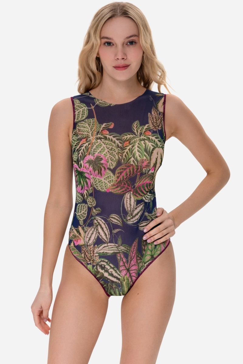 sku: 22001176 | Brand: RoDaSoleil  | Size: XSmall Small Medium Large XLarge  | Colors: Цветной  | Бренды RoDaSoleil | Купальники Слитные | Title: Слитный купальник БОТАНИКА