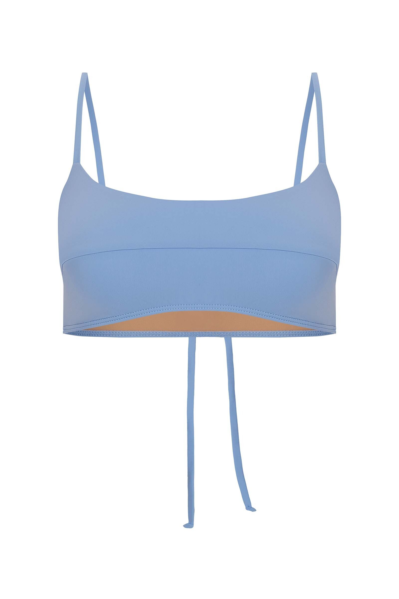 sku: MN-008 | Brand: MY NYMPH  | Size: Large Medium Small XSmall  | Colors: Небесно-голубой  | Бренды MY NYMPH | Купальники Раздельные | Title: Топ ЛИНА