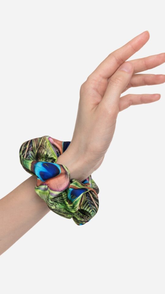 sku: РВ2534 | Brand: RoDaSoleil  | Size: Onesize  | Colors: Цветной  | Бренды RoDaSoleil | Аксессуары | Title: Резинка для волос ПАВЛИН МАЮРА