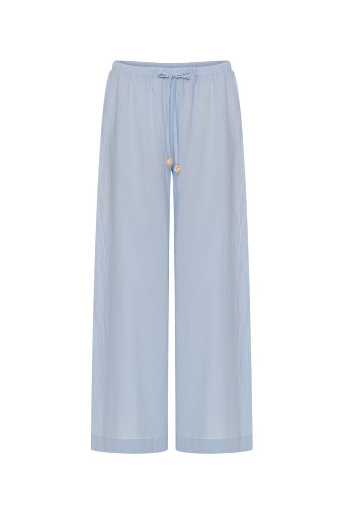 sku: MN-002 | Brand: MY NYMPH  | Size: XS/S M/L  | Colors: Голубой  | Бренды MY NYMPH | Пляжная одежда | Title: Брюки палаццо