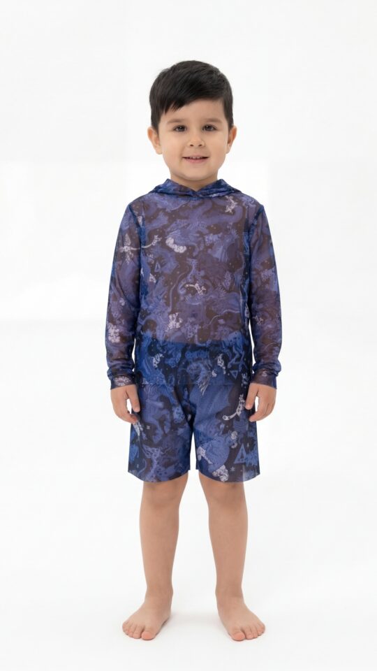 sku: 26002253 | Brand: RoDaSoleil  | Size: 104 110 116 122 128 134 140 146 152 158  | Colors: Цветной  | Бренды RoDaSoleil | Детские купальники | Title: Шорты детские ЧЕРНИЧНЫЕ НОЧИ