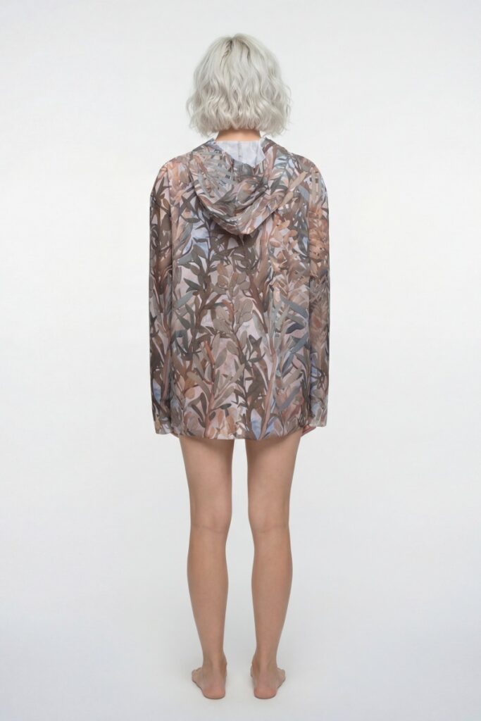 sku: 26004538 | Brand: RoDaSoleil  | Size: L/XL S/M  | Colors: Цветной  | Бренды RoDaSoleil | Пляжная одежда | Title: Футболка ОЛИВКИ с капюшоном