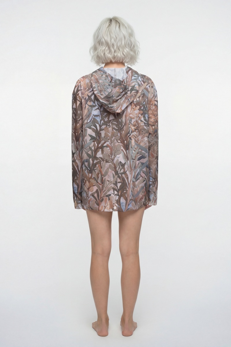 sku: 26004538 | Brand: RoDaSoleil  | Size: L/XL S/M  | Colors: Цветной  | Бренды RoDaSoleil | Пляжная одежда | Title: Футболка ОЛИВКИ с капюшоном